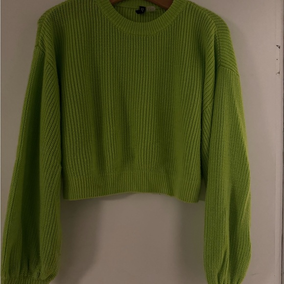 H&M Sweaters - H&M Bright Green Women's Crew Neck Sweater